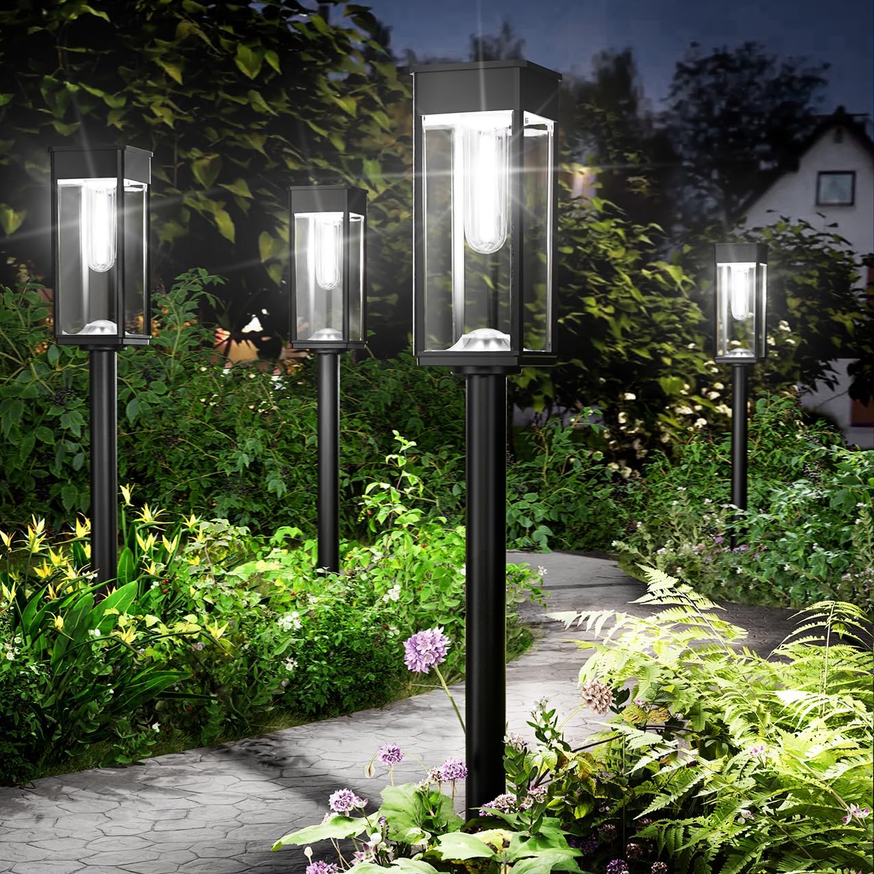 Photo 1 of *UNTESTED*
SUPER BRIGHT Solar Pathway Lights Outdoor, 8 Pack Solar Lights Outdoor, Auto On/Off, IP65 Waterproof Solar Garden Lights Solar Powered Landscape Lighting for Yard Patio Walkway Driveway Pathway