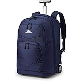 High Sierra Freewheel Pro Wheeled Laptop Backpack Bookbag for Travel or Work with Rotating Handle and Padded Laptop Sleeve, T