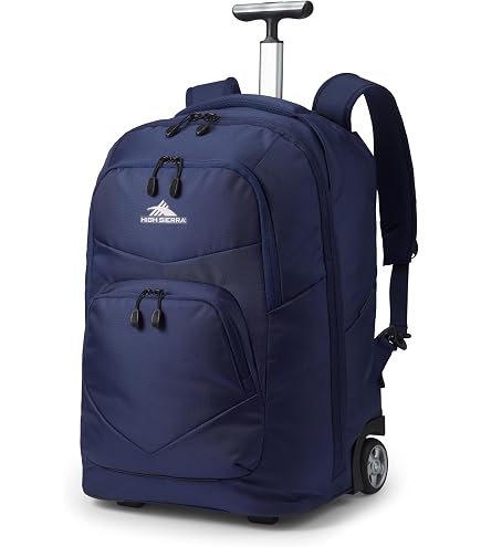 High Sierra Freewheel Pro Wheeled Backpack, Rolling Laptop Bag for Travel, Fits most 15” Laptops, 40L, Black : Electronics