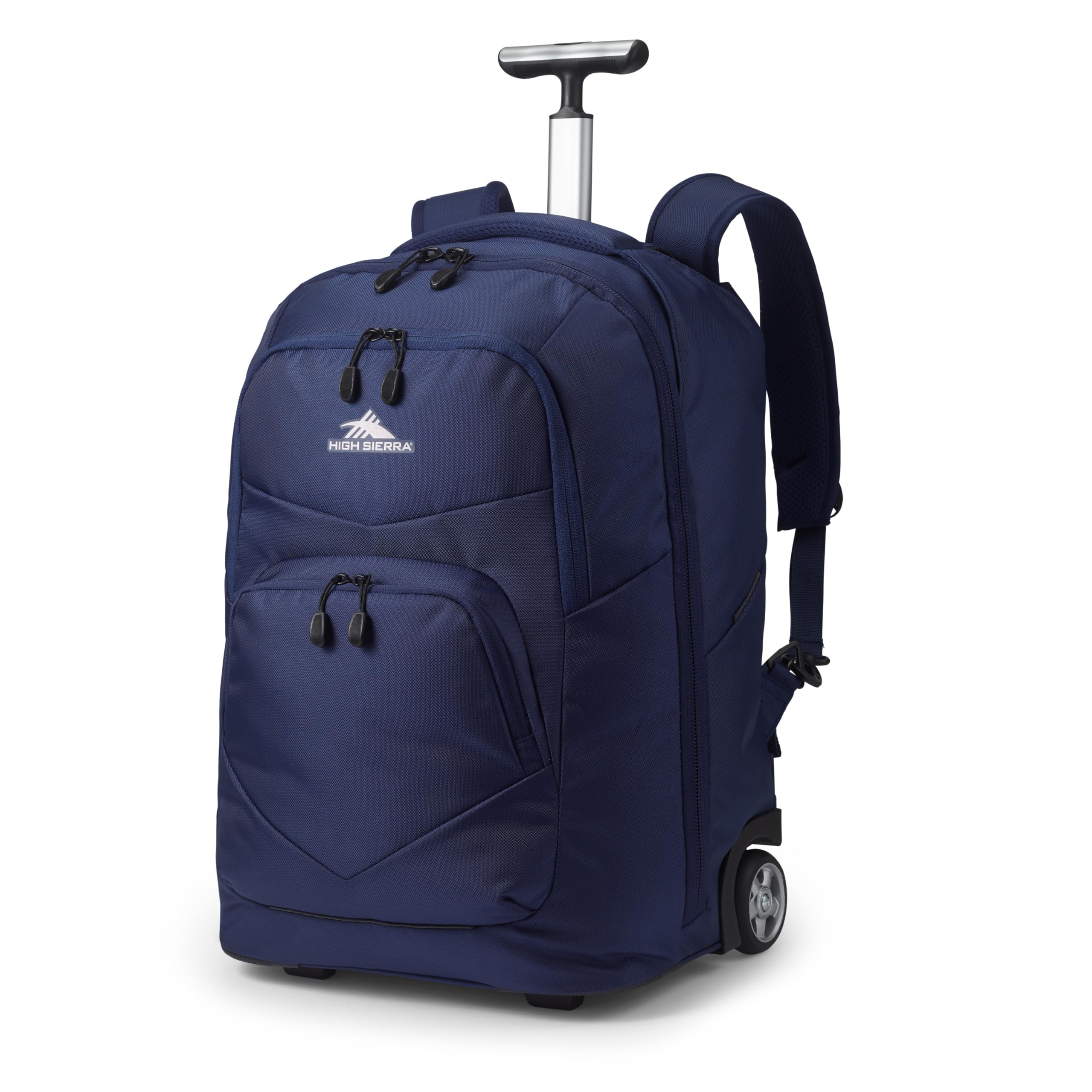 Photo 1 of High Sierra Freewheel Pro Wheeled Laptop Backpack Bookbag for Travel or Work with Rotating Handle and Padded Laptop Sleeve, True Navy
