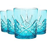 Godinger Acrylic Whiskey Glasses, Shatterproof and Reusable Whiskey Glass Tumbler Cups - Dublin Collection, Set of 4