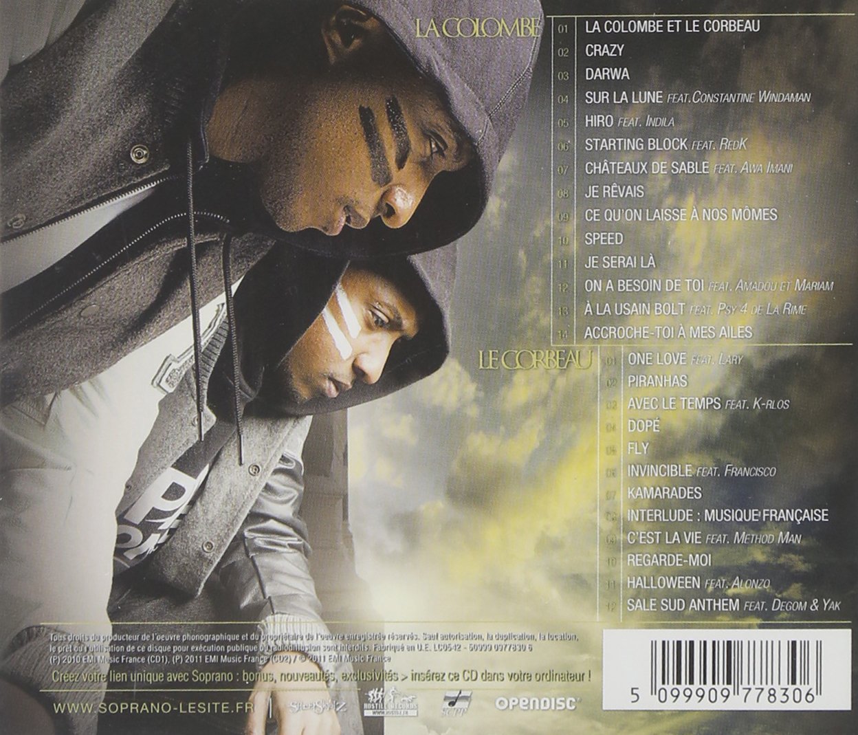 soprano - la colombe et le corbeau mp3 soprano - la colombe et le corbeau mp3