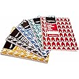 Amazon Basics College Ruled Wirebound Spiral Notebook, 70 Sheet - 5-Pack, Assorted Lattice Pattern Colors
