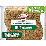 Scotch-Brite Greener Clean Non-Scratch Scrub Sponges, 6 Scrub Sponges