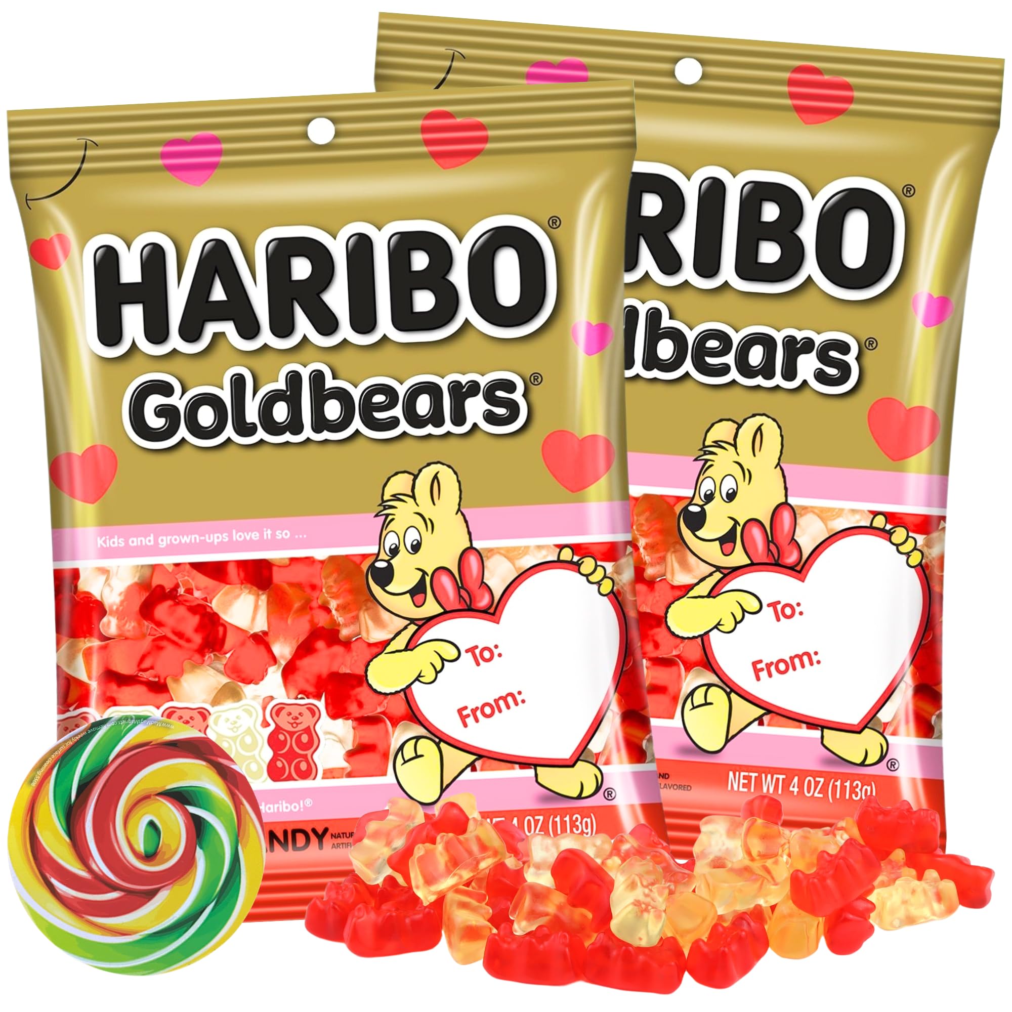 Valentine’s Day Goldbear Gummy Bears with Swirl