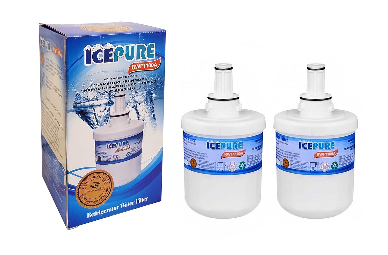ICEPURE 2 Cartuchos de Filtro de Agua para frigorífico Compatible ...