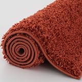 THE RUGS Living Room Rug Shaggy 30mm Thick 140x200 cm Terra Colour view 4