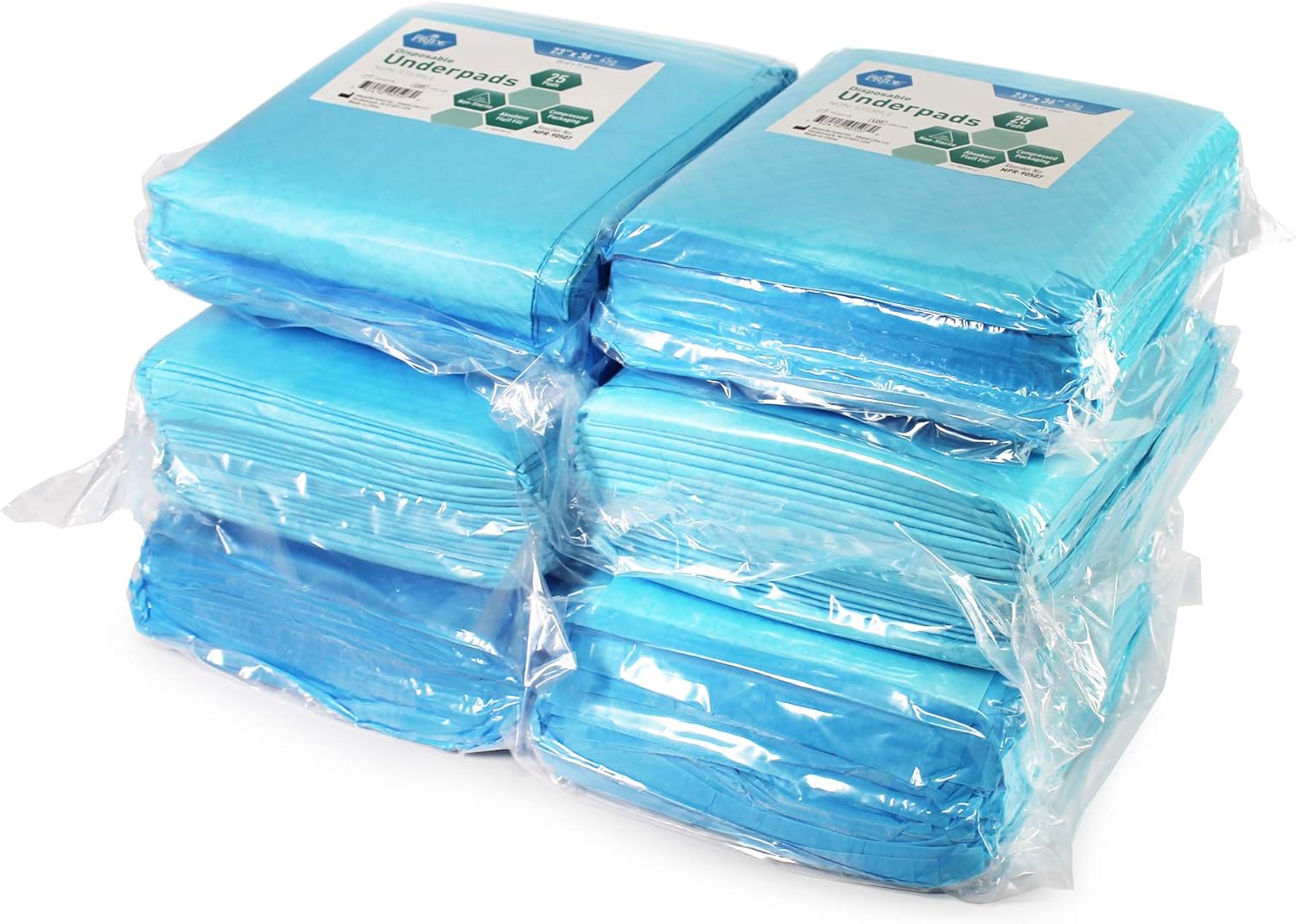 Medpride Disposable Underpads 23'' X 36'' (50-Count) Incontinence Pads, Bed Covers, Puppy Training | Thick, Super Absorbent Protection for Kids, Adults, Elderly | Liquid, Urine, Accidents: Health & Personal Care