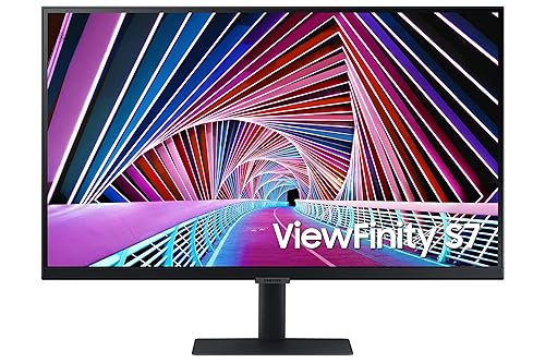 SAMSUNG 32” S70A Series 4K UHD (3840x2160) Computer Monitor, HDMI, DisplayPort, HDR10 (1 Billion Colors), 3-sided border-less, TUV-certified Intelligent Eye Care, LS32A700NWNXZA