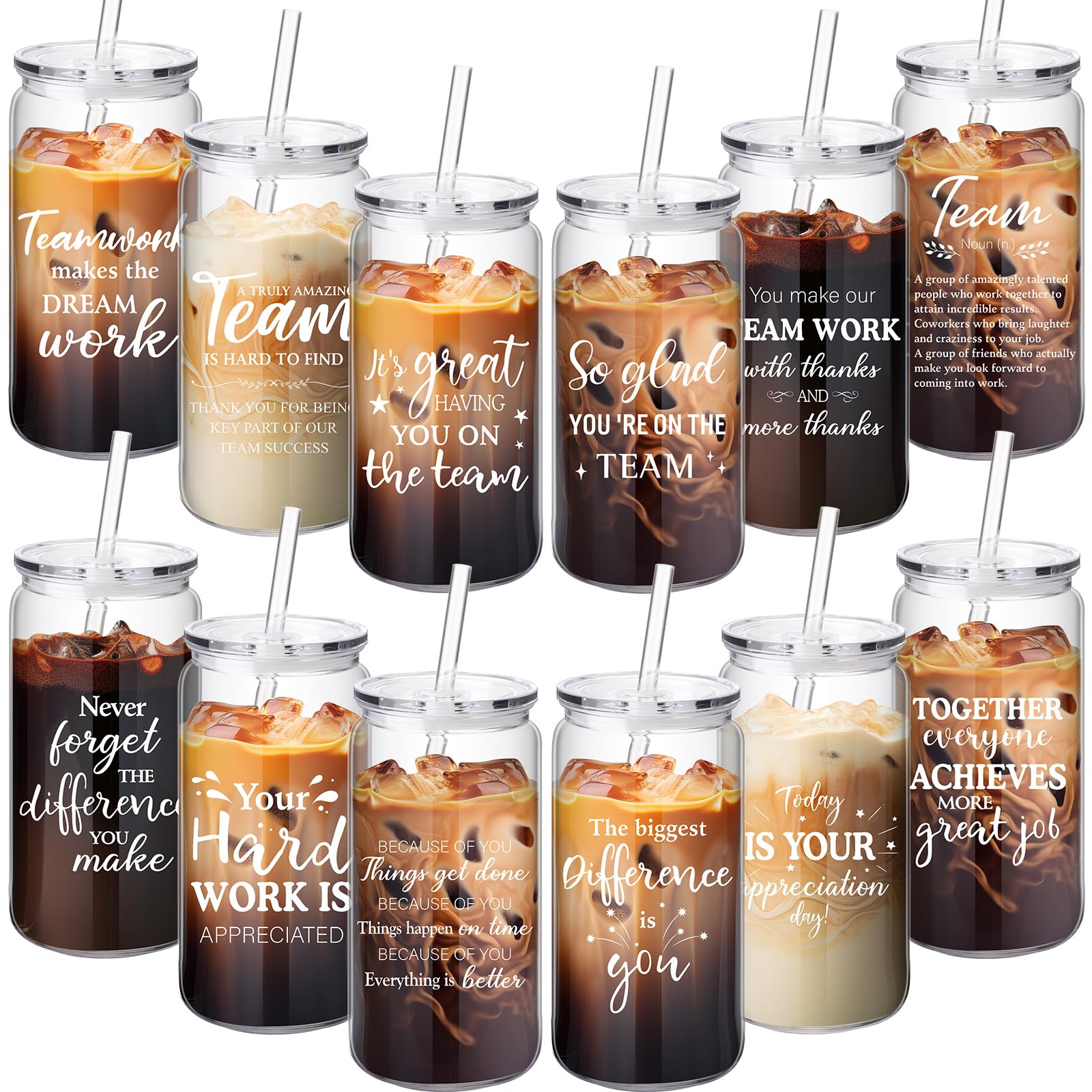 Tioncy 12 Sets Employee Appreciation Gifts Bulk Thank You Cups for ...