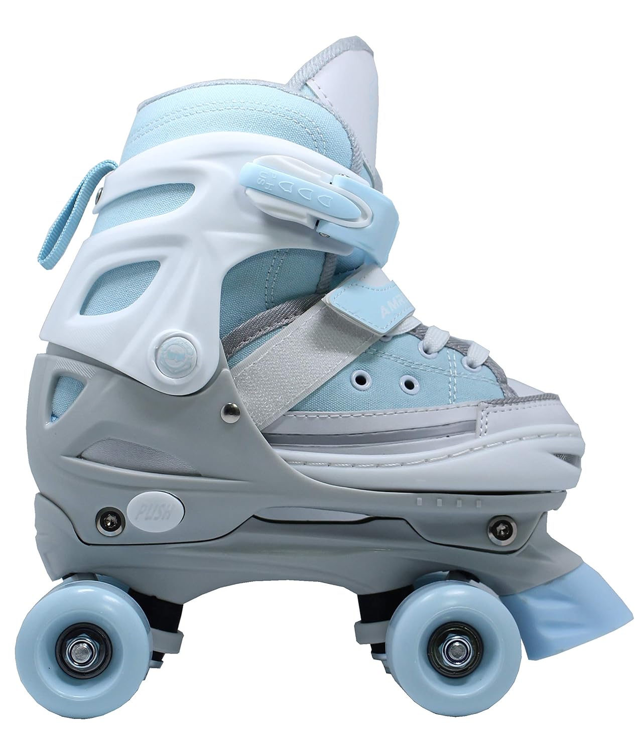 Amrgot Fun Roll Adjustable Canvas Roller Skates with Four Piles