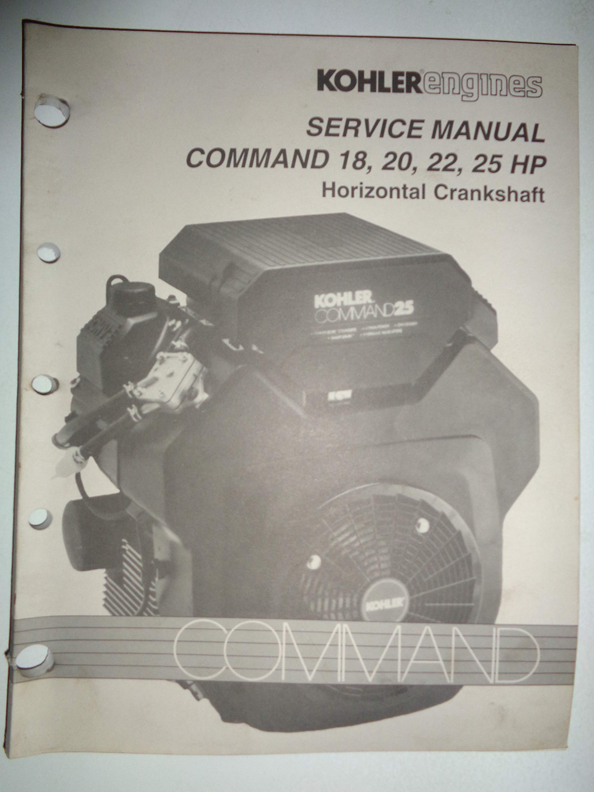 Kohler Command 18, 20, 22, 25 HP Horizontal Crankshaft Engine Shop Service  Manual 4/94 TP2428A Paperback – 1994