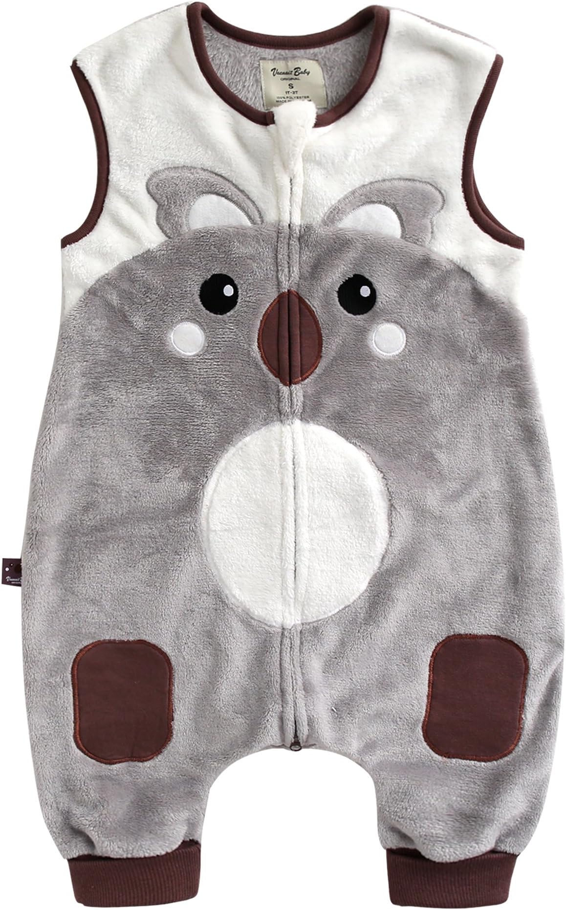 1-7Y Cozy Warm Fleece Kids Boys Wearable Blanket Sleeper