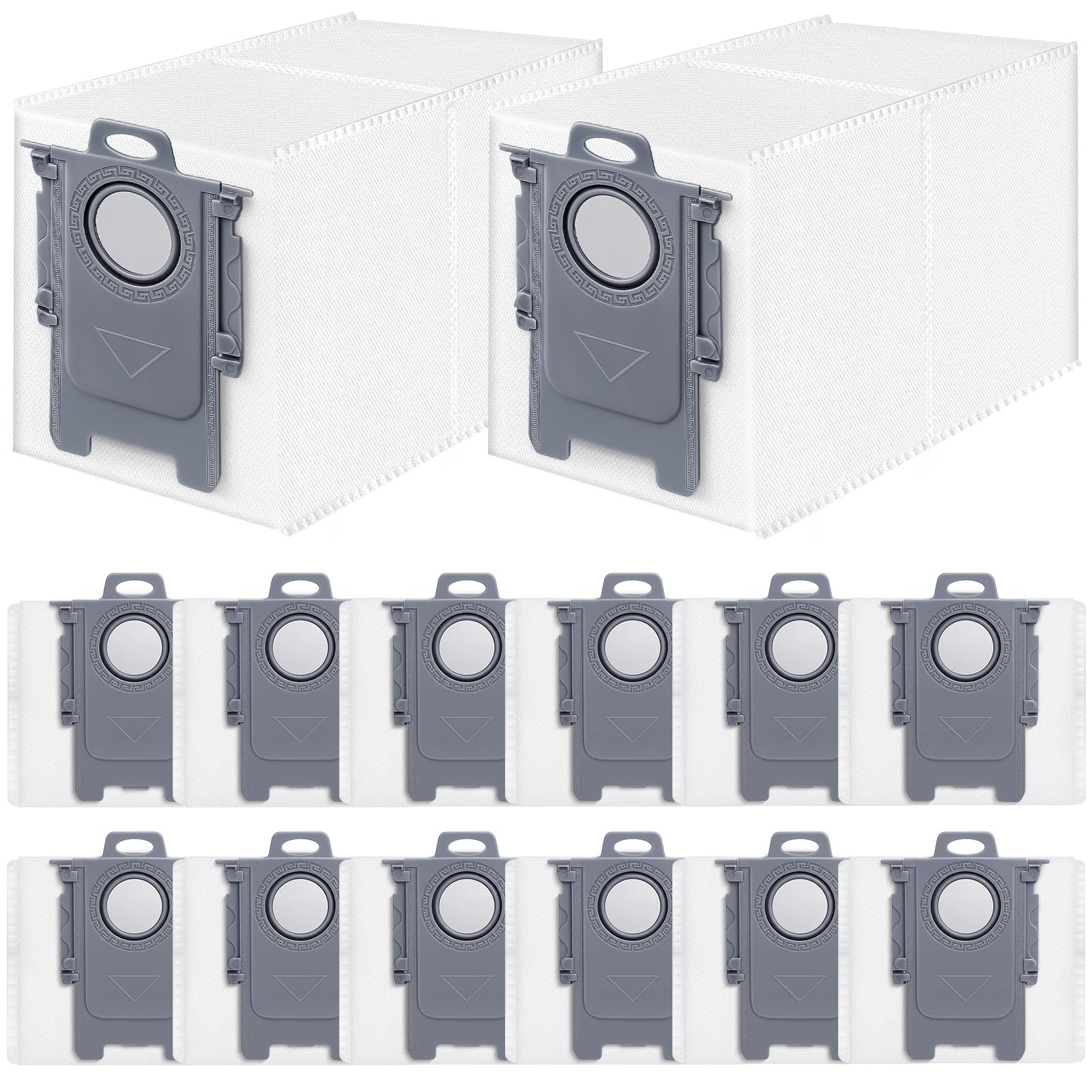 24 Pack Qrevo Dust Bags Replacement for Roborock QV 35A/Qrevo S5V/QV35S/Saros 10/10R/Z70/Qrevo/Q Revo/S/Qrevo Pro/Plus/MaxV/Master/Curv/Edge/S5X/Qrevo Edge S5A/S8 MaxV/S8 Max Ultra Robot Vacuum
