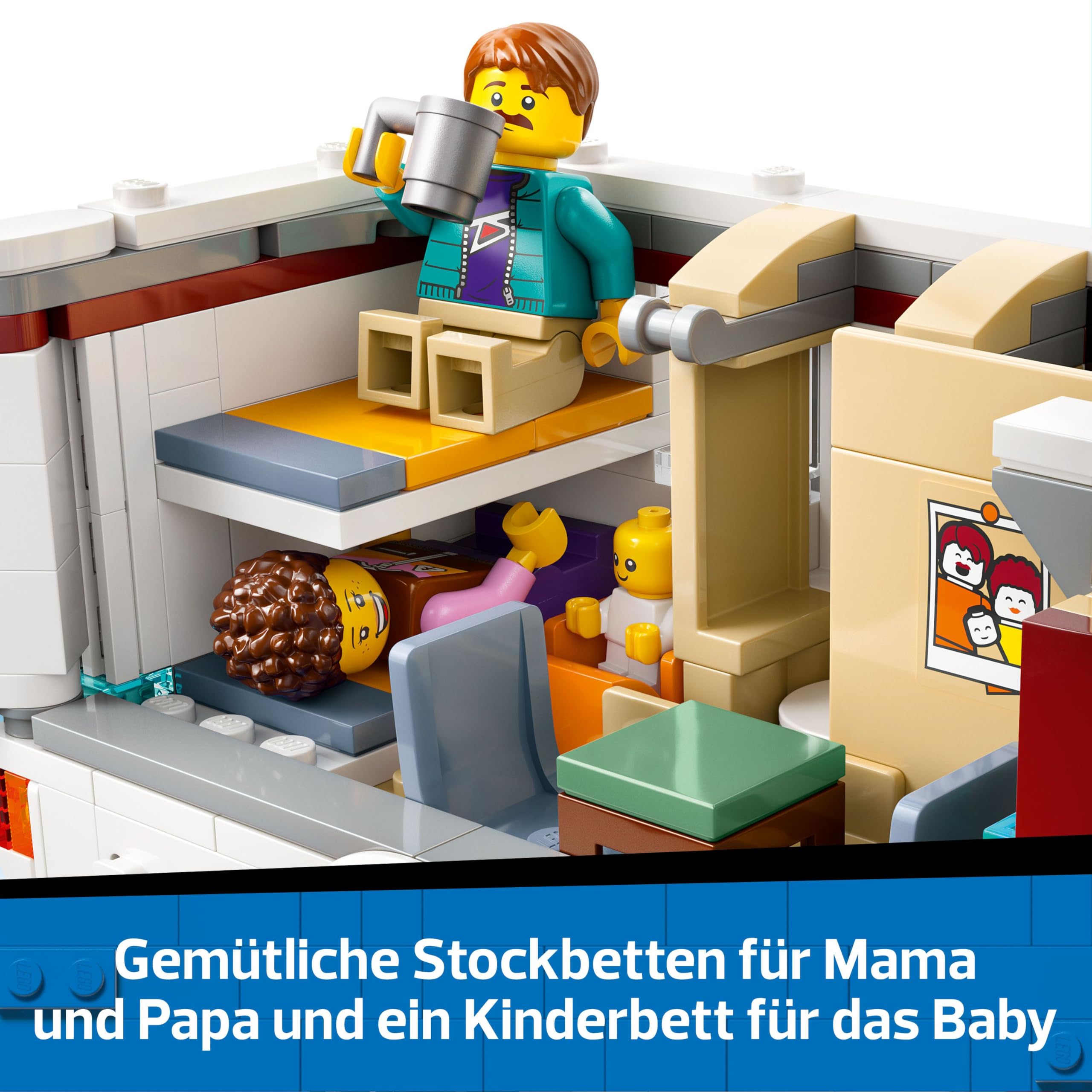 LEGO City Abenteuer-Wohnmobil - Wohnwagen Spielzeug für Jungen und Mädchen ab 6 Jahren - Inkl. 3 Minifiguren und Camping Zubehör - Geschenkidee zum Geburtstag und für die Feiertage 60454 4