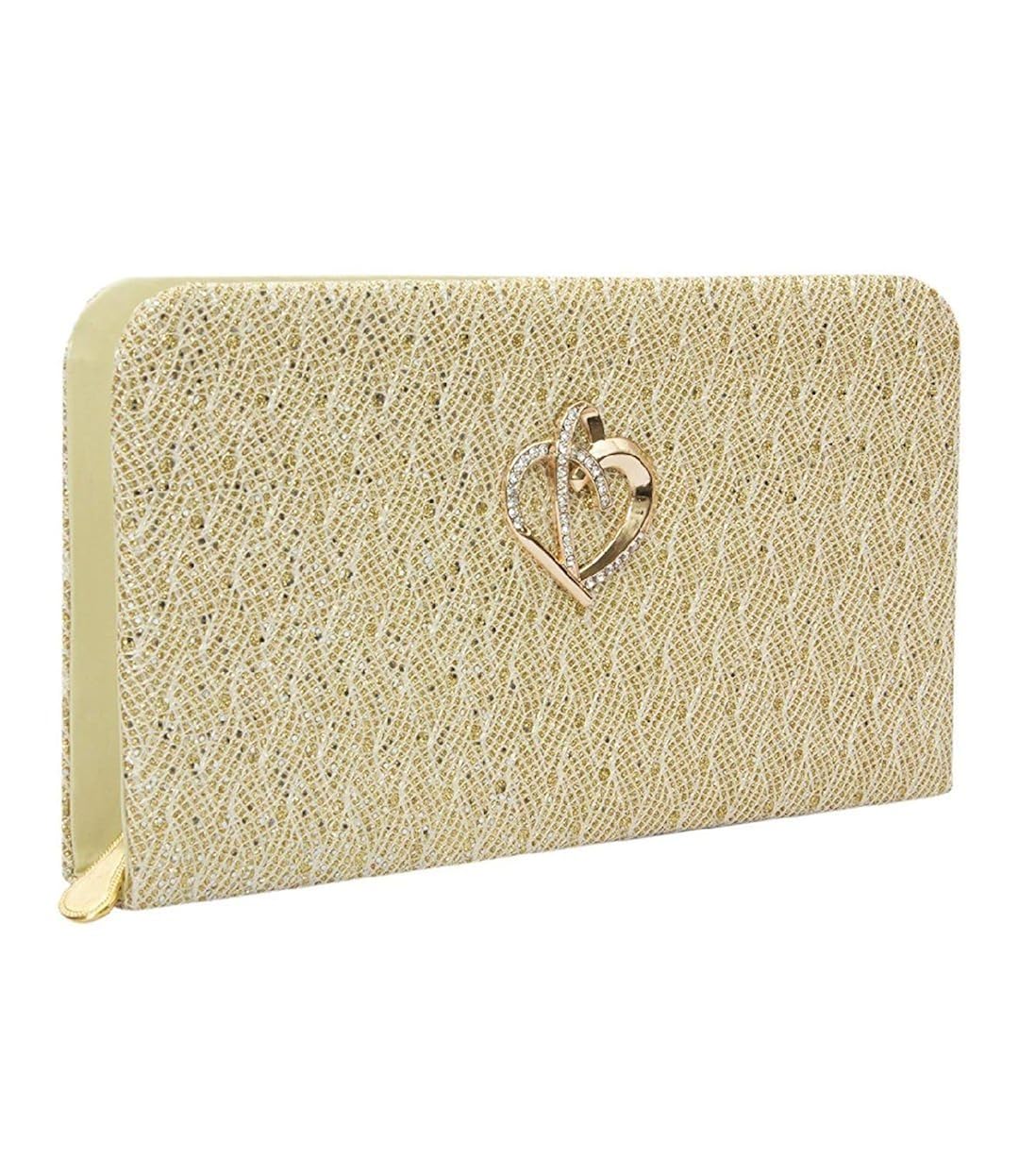 awesome fashions women's clutch (beige,af064)