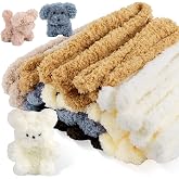 Aemygo 40 Inch Extra Thick Pipe Cleaners, 24 Pcs Jumbo Fur Chenille Stems Pipe Cleaner, Long Fluffy Coral Fleece Craft Supplies for DIY Projects &amp; Crafts Decorations