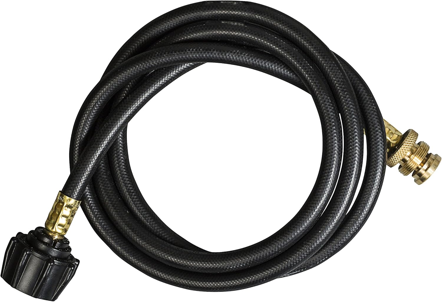 6 Foot Bulk Rubber Tank Hose Adapter for Use with Disposable Bottle