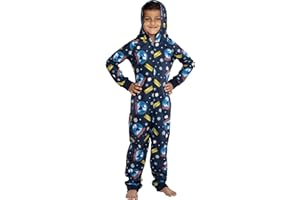 INTIMO Polar Express Big Kids Believe Hooded One-Piece Footless Sleeper Union Suit