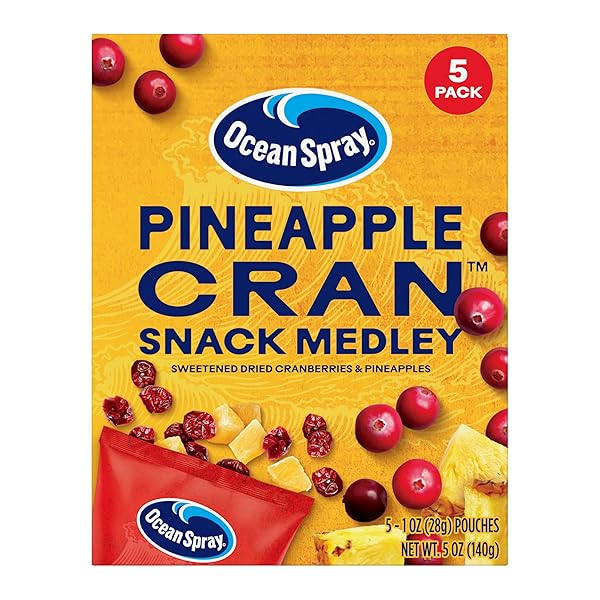 OCEAN SPRAY® PINEAPPLE CRAN™ SNACK MEDLEY, CRANBERRY AND...