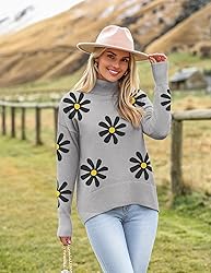 Zeagoo Women's Turtleneck Sweater 2024 Fall Winter