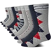 Tommy Hilfiger Mens Dress Socks - 10 Pack Lightweight Everyday Crew Work Socks for Men for Casual & Formal Wear