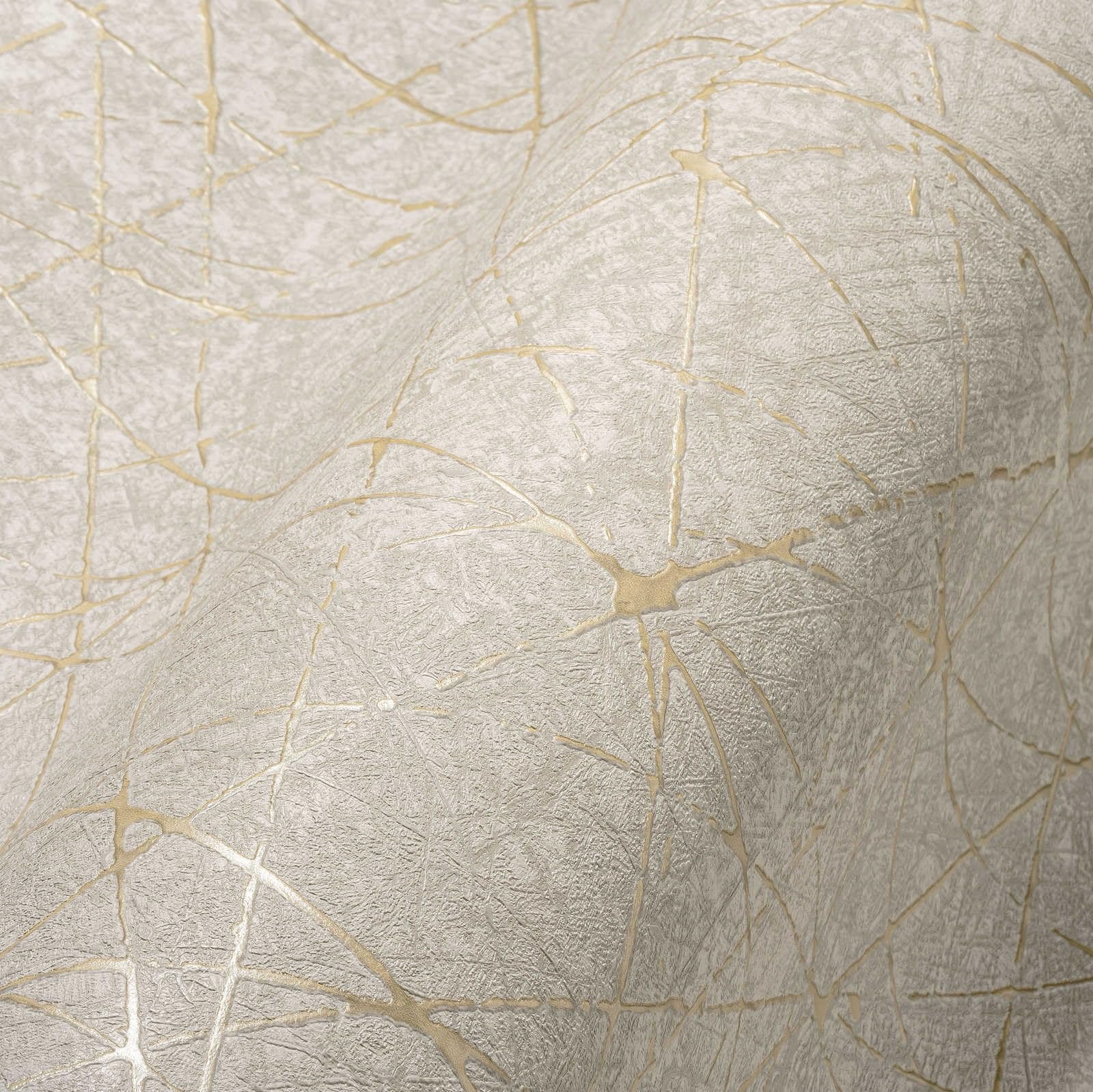 Livingwalls Travel Styles Non-Woven Wallpaper - Wallpaper with Colour Stripes in Beige and Grey - Oriental Wallpaper for Various Rooms in 10.05 m x 0.53 m