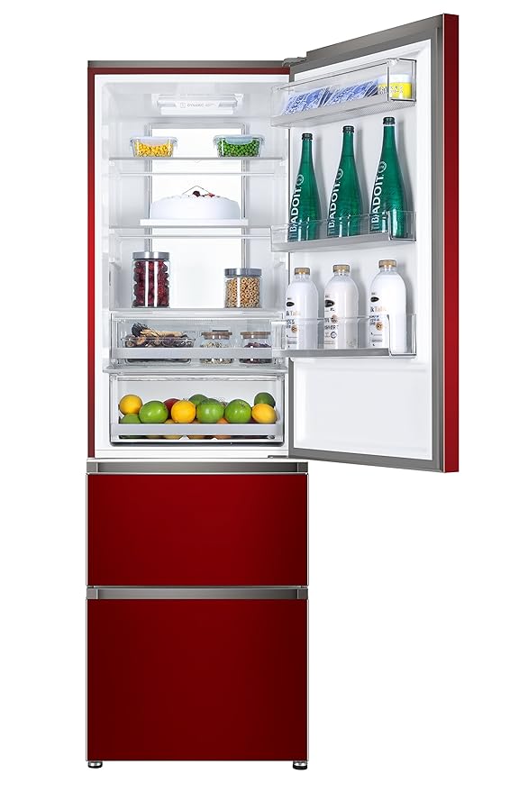 Haier A3FE-735CRJ nevera y congelador Independiente Rojo 330 L A++ ...