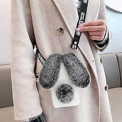 DasKAn 3D Bunny Ears Plush Case for iPhone 5 / 5S
