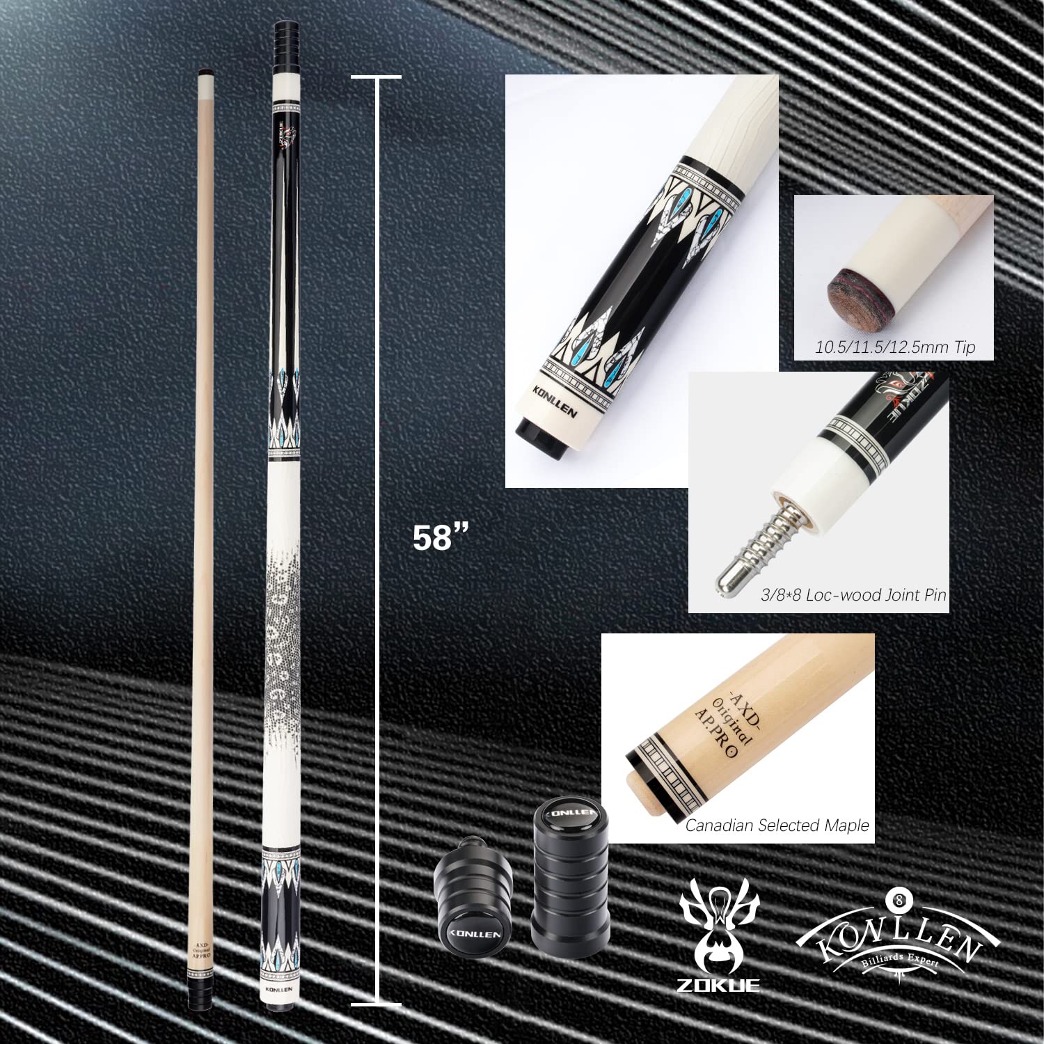 Mua KONLLEN Pool Cue Stick Maple Billiard Pool Sticks for Adults