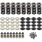 ISINFLASH LS .660" Dual Valve Spring Platinum Kit with Retainers Fit for 15 Degree LS Heads LS1 LS2 LS3 LS4 LS6 L76 L92 L99 LQ4 LQ9 L33 LSA 4.8L 5.3L 6.0L 6.2L SK001 (Steel)