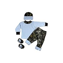 Bonnies Boys Baby Mossy Oak/Blue Gift Set Newborn