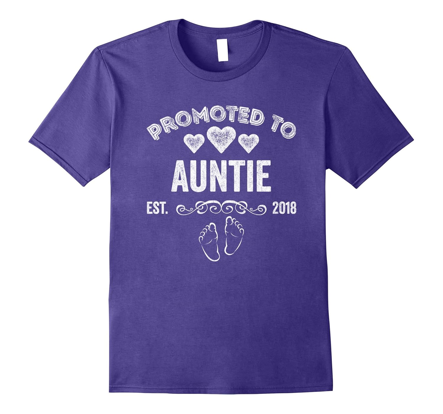 Promoted to Auntie Est 2018 - New Aunt Shirt-Rose