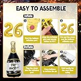 BFSYRR 66 Pcs New Year Decorations 2026 XXL Set, Balloons & Banners view 4