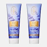 Bath & Body Works Lavender Vanilla Aromatherapy Body Cream, Ultimate Hydration Moisturizer with Shea Butter & Hyaluronic Acid for Dry Skin, 8 fl oz - 2 Pack