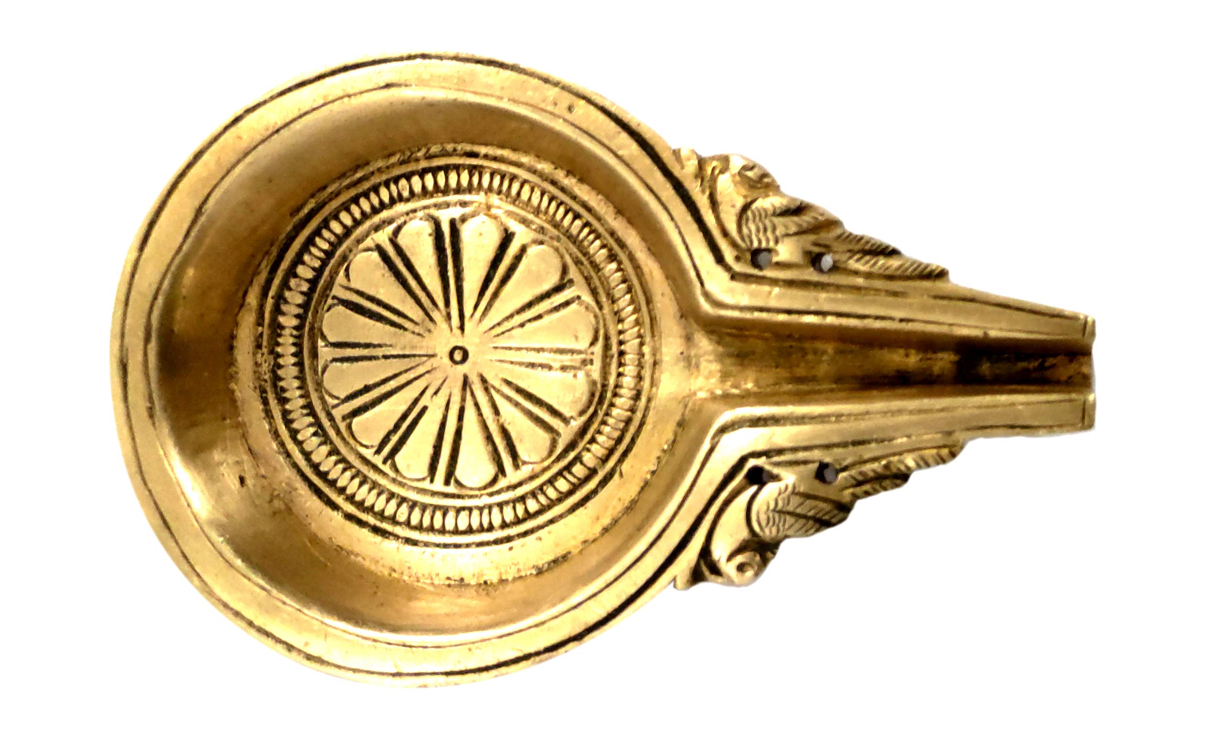 Purpledip Brass Arghya: Temple Vessel for Offering Holy Water (12055)