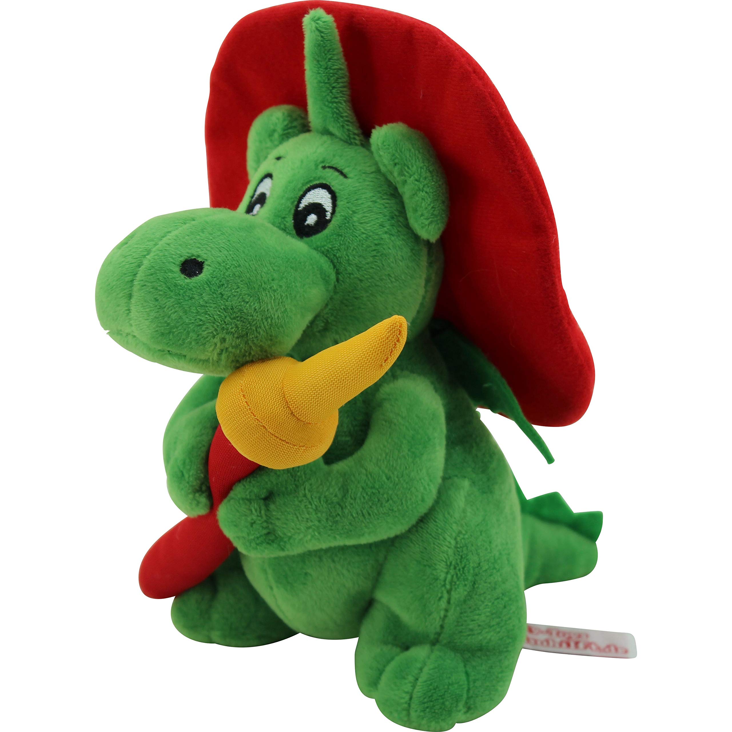 Sweety Toys 11025 Dragon XL Grisu 20 cm with Fire Hose Fire Brigade Mascot Plush Approx. 20 cm
