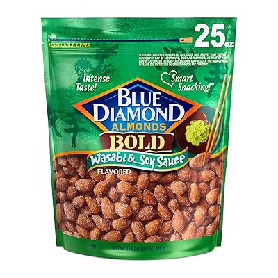 Blue Diamond Almonds, Wasabi &amp; Soy Sauce, 25 Ounce