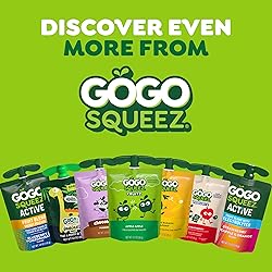 GoGo squeeZ Fruit on the Go, Apple Apple, 3.2 oz