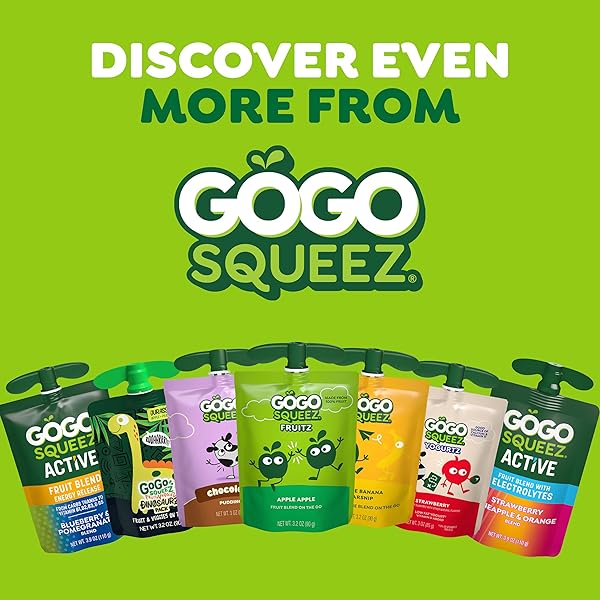 GOGO SQUEEZ ACTIVE FRUIT BLEND ENERGY RELEASE | 18-COUNT VARIETY PACK | TROPICAL FRUIT PUNCH AND BLUEBERRY & POMEGRANATE | MADE WITH REAL FRUIT AND B VITAMINS