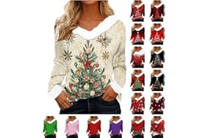 ZHIZAIHU Ugly Christmas Sweater Women Funny Cute Plus Size Long Sleeve Knit Xmas Sweaters 2025 Winter Holiday Pullover