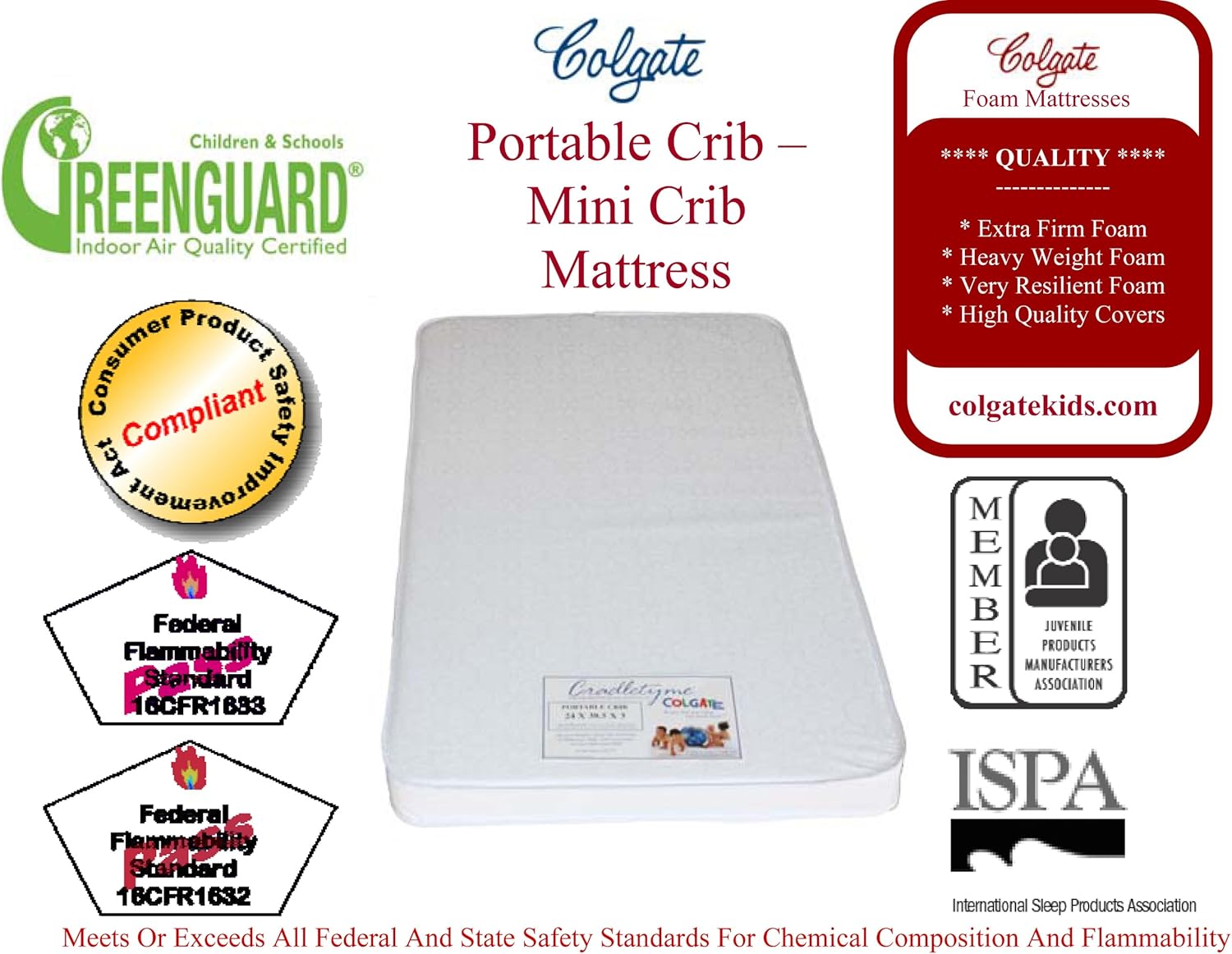 colgate crib mattress canada