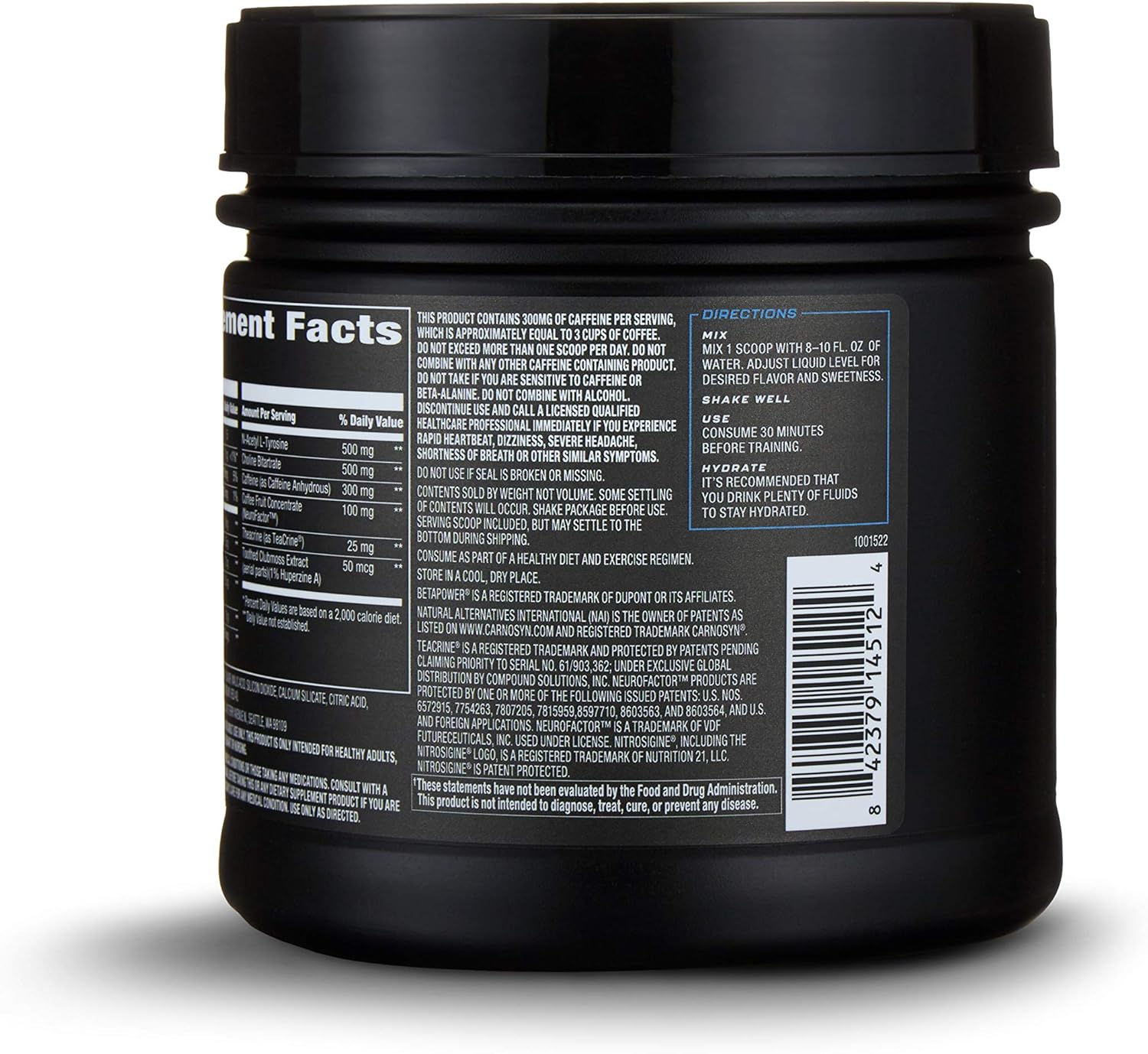 OWN PWR Elite Series Pre Workout Powder, Fruit Punch, 25 Servings, Keto Friendly, 5G Creatine, 2G Beta Alanine (as CarnoSyn), 300 mg Caffeine & more: Health & Personal Care