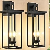ZSMAIKU 22 Inch Large Black Outdoor Wall Lights Exterior Lighting Fixtures,Outside Lights for House,Front Porch Light,Waterpr
