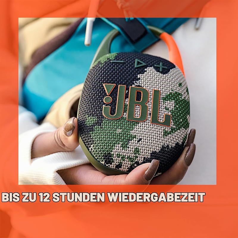 Clip 5, Tragbare Bluetooth-Lautsprecher-Box, Camouflage