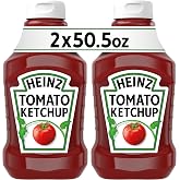 Heinz Tomato Ketchup, 2 ct Pack, 50.5 oz Bottles | America&rsquo;s Favorite Ketchup&reg;, No Artificial Sweeteners, No High Fructose Corn Syrup, All Natural Ingredients