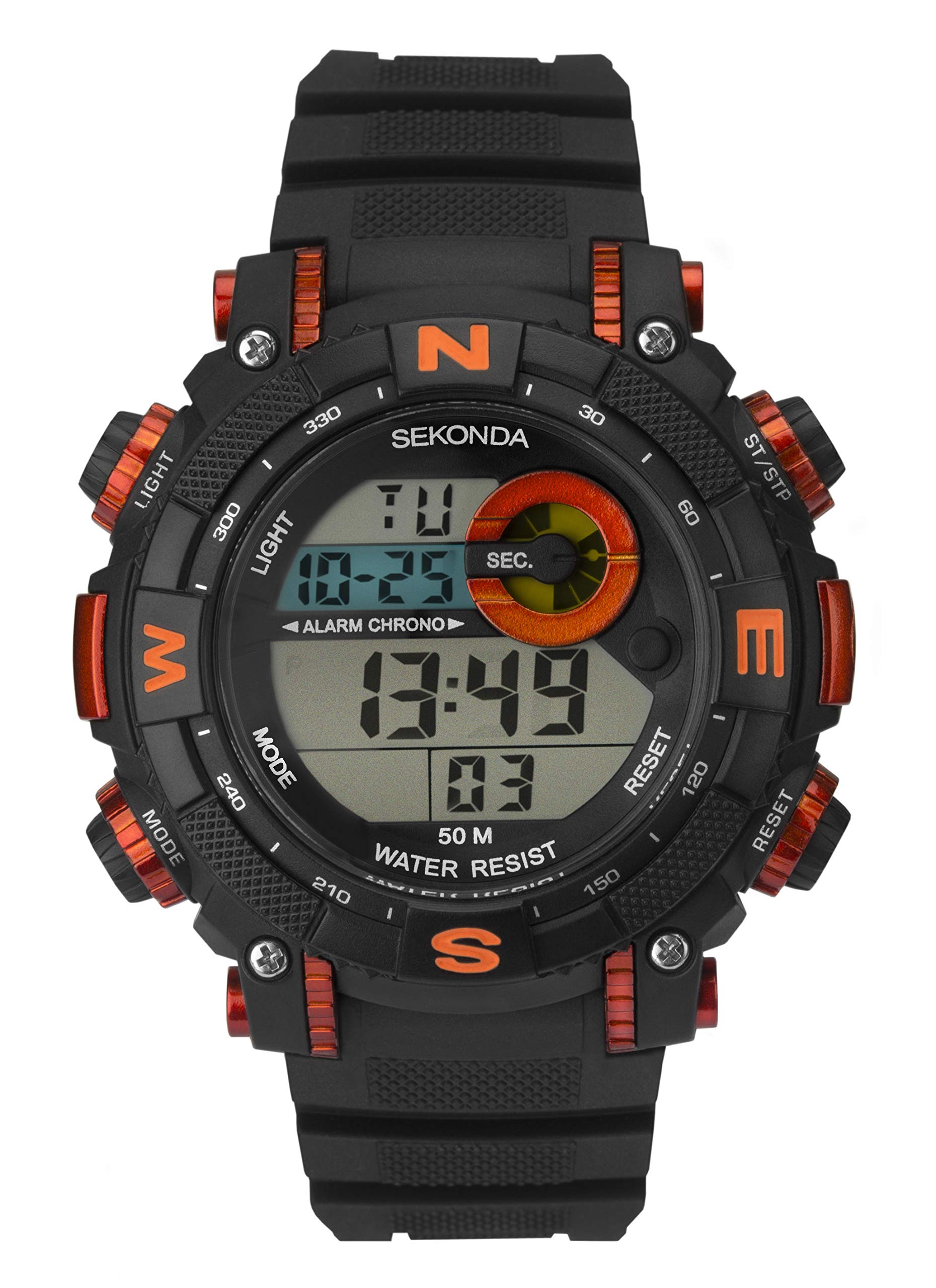 SEKONDA Unisex Adult Digital Watch with Plastic Strap 1527E.05