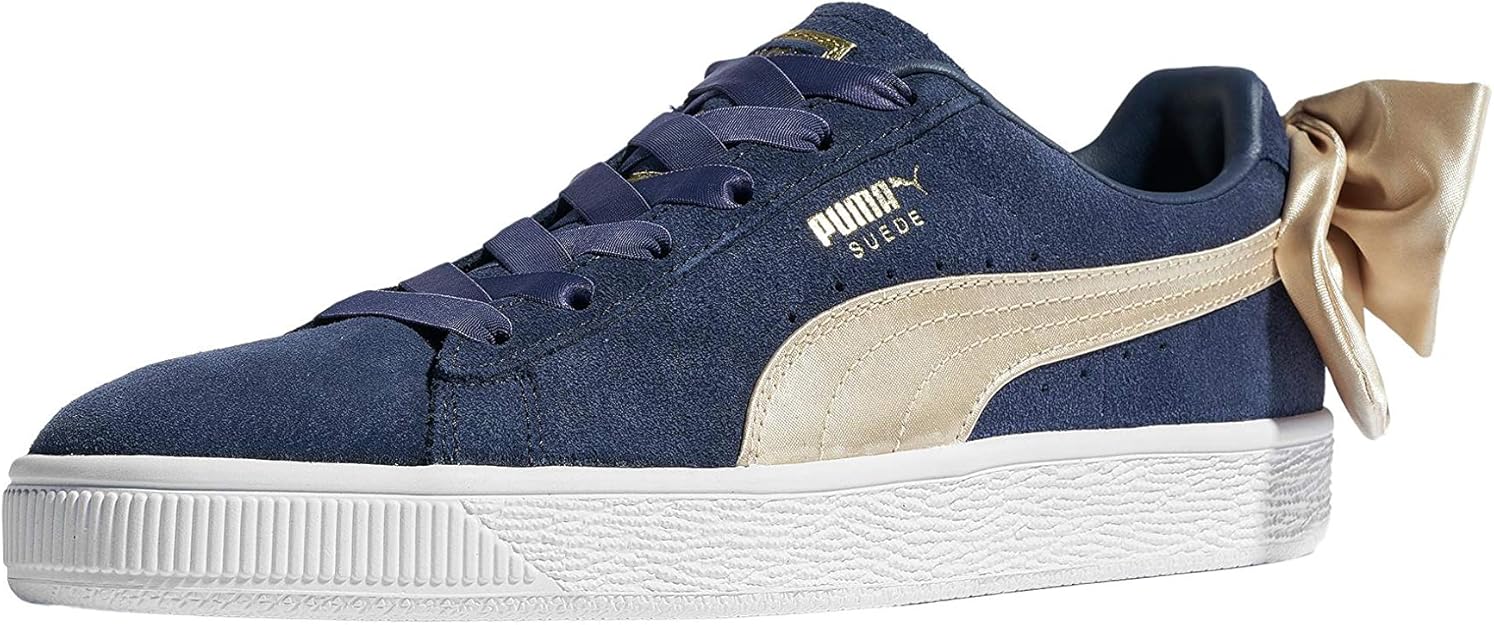 puma suede azul e laranja
