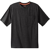 Boulder Creek by Kingsize Men's Big & Tall Heavyweight Pocket Crewneck T-Shirt