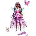 Barbie Doll with 2 Fantasy Pets & Dress, Brooklyn” Inspired by The Movie A Touch of Magic, 7-inch Long Hair